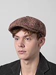 Кепка STETSON арт. 6840601 HATTERAS DONEGAL WV (бордовый / бежевый)
